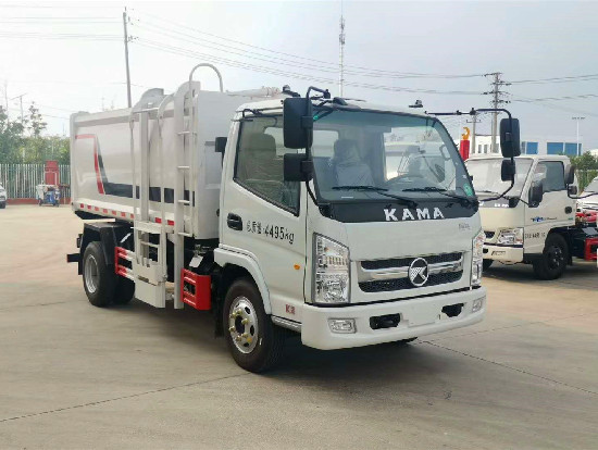 凱馬國六6方藍牌自裝卸掛桶)式垃圾車
