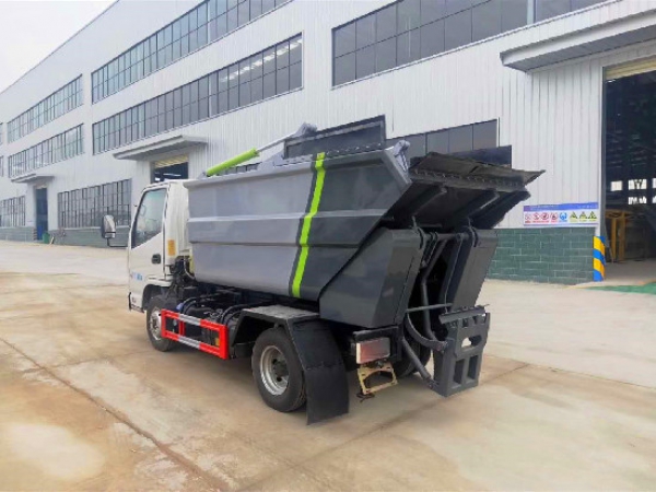 凱馬國六4方自后掛桶式垃圾車