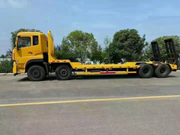 （國五）程力前四后八凹板平板拖車